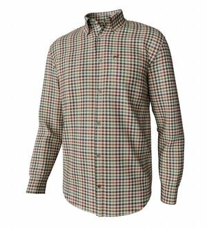 NEW SOUTHERN POINT CO. men's hadley brushed shirt in byron chili oil
